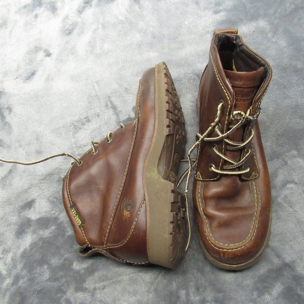 Timberland Men Boots 9M Brown Leather Waterproof Lace Hiking GTX Gore Tex VTG
